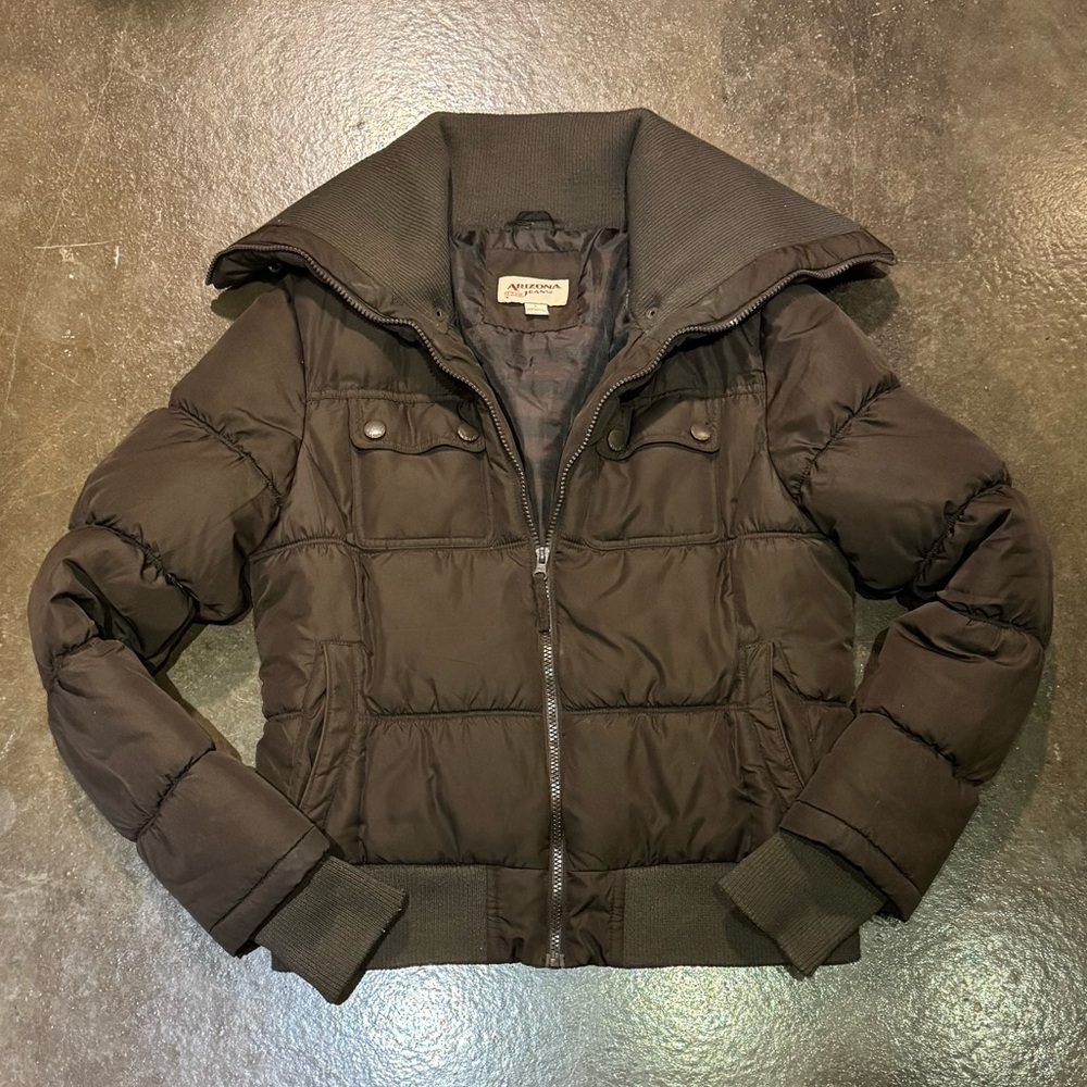 Arizona Jean Company Women's Black Puffer Jacket